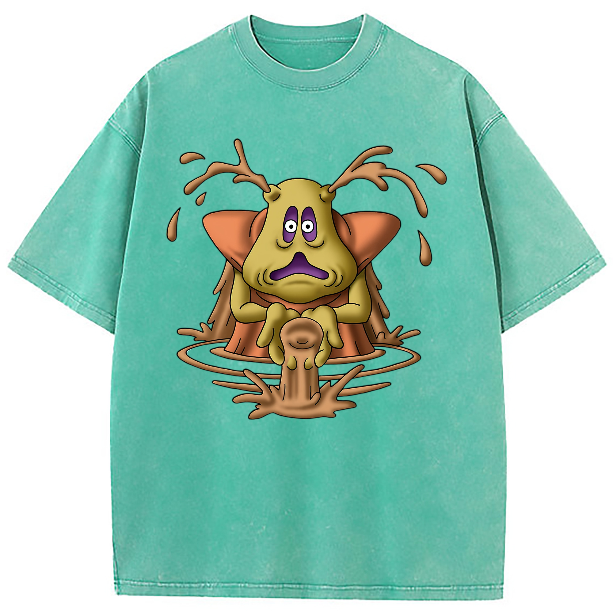 （画像用） ドラゴンクエスト Doragon Kuesuto Dragon Quest 綿100% ヴィンテージ風 半袖Tシャツ（フロントプリント）